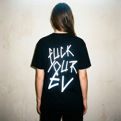 טי שירט אוברסייז "Fvck Your EV"