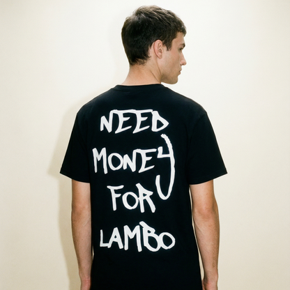 טי שירט אוברסייז "Need Money For Lambo"